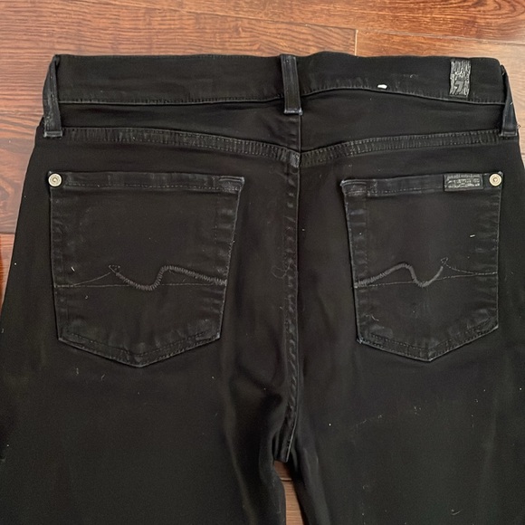 7 for all Mankind Black Skinny Jeans - Picture 5 of 6